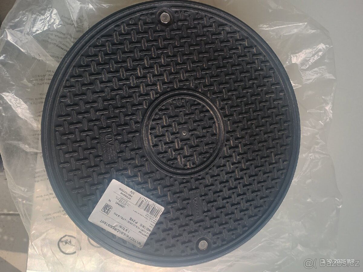 Víko šachy revizní pojízdné Poklop DN 315/A15 7,5t