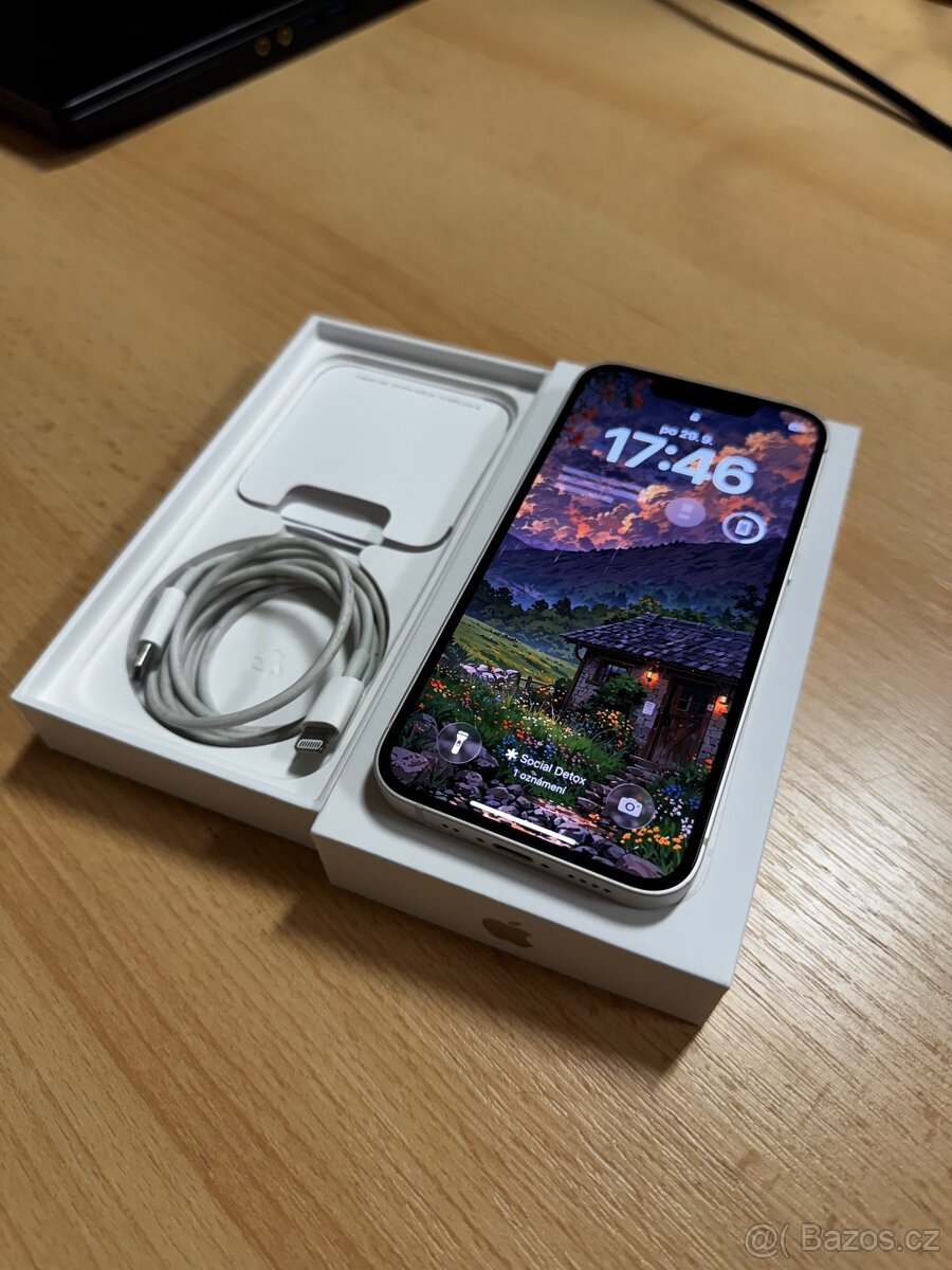 iPhone 13 mini 128GB White (baterie 100%)