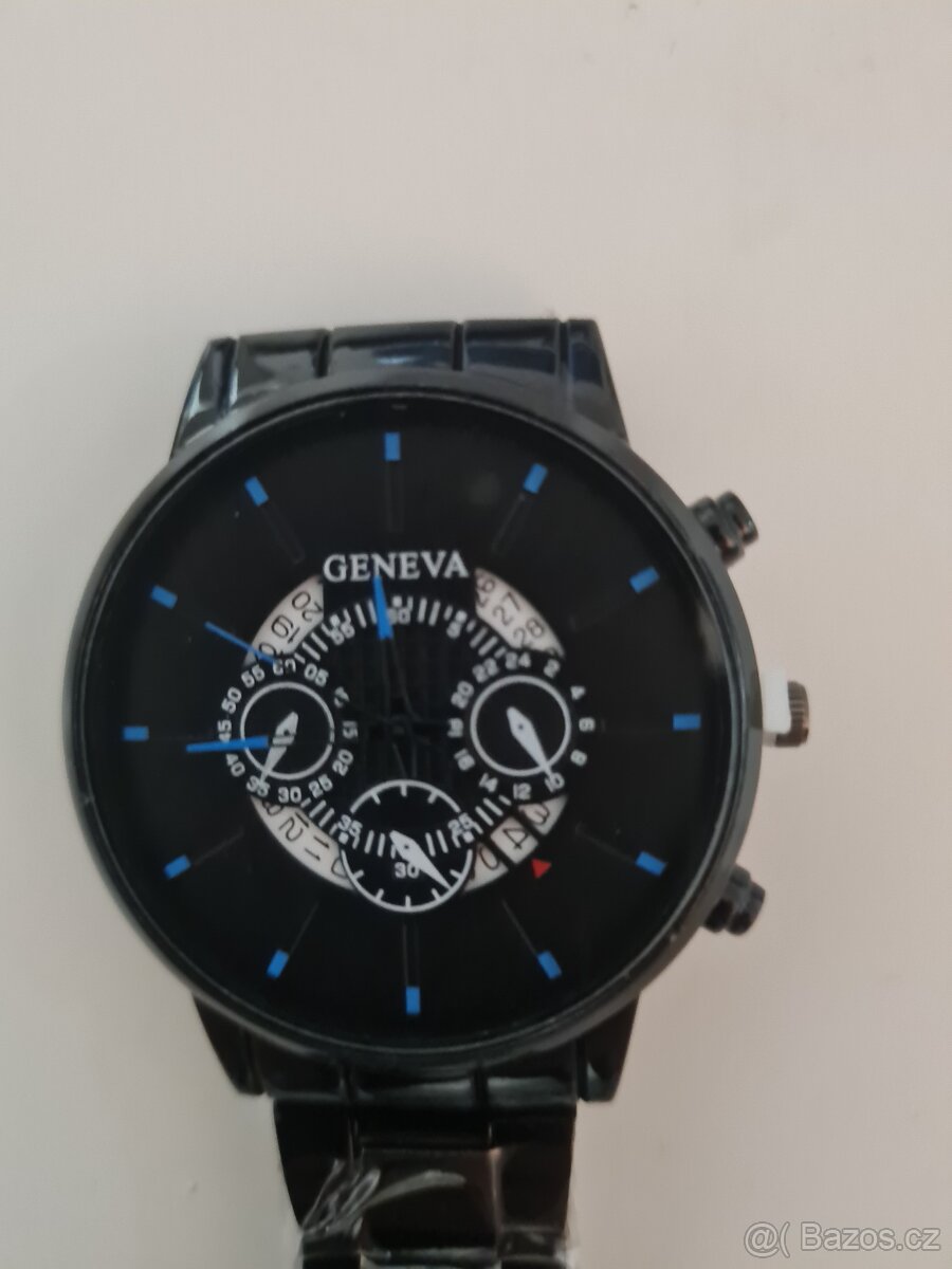 Nové hodinky + dárek kožený náramek č. 104