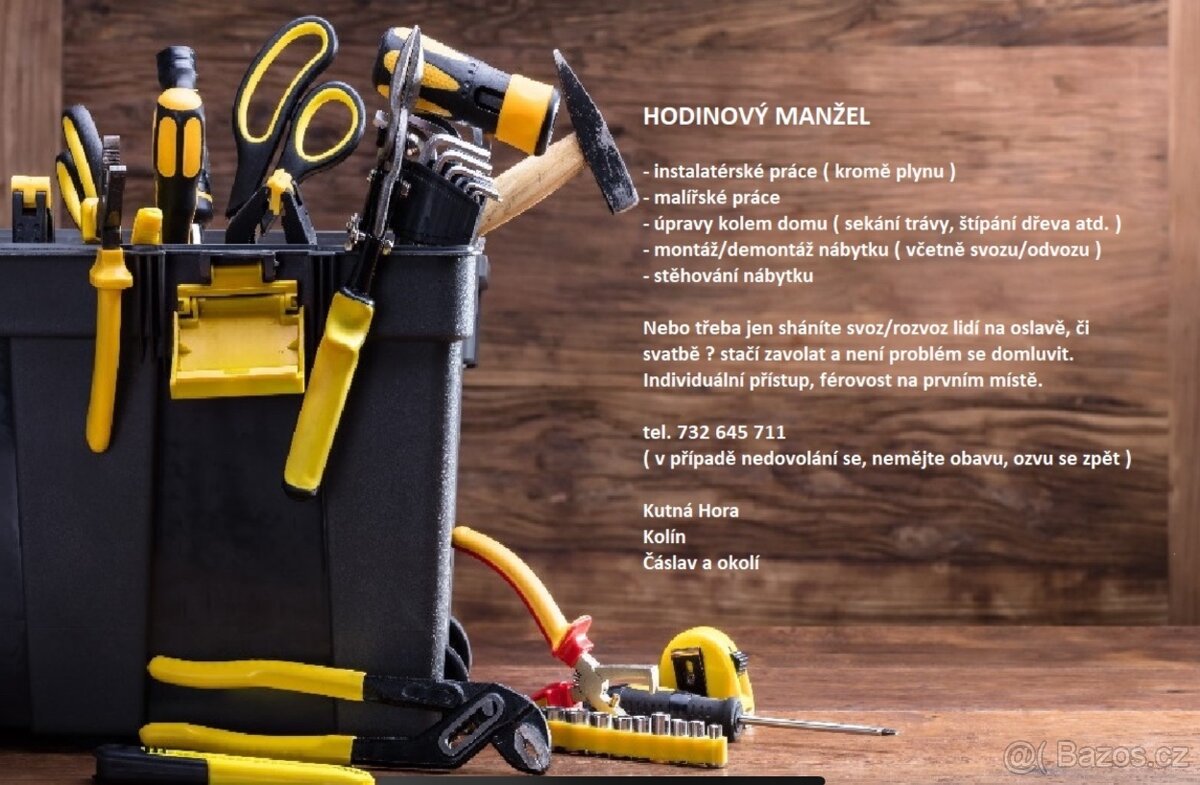 Hodinový manžel - střední Čechy