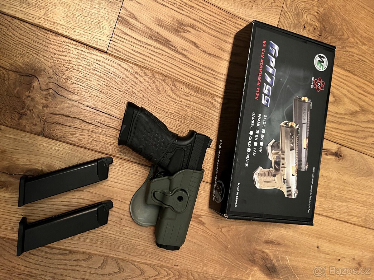 Airsoftová pistole GP1799 T1 - 2x zásobník a pouzdro