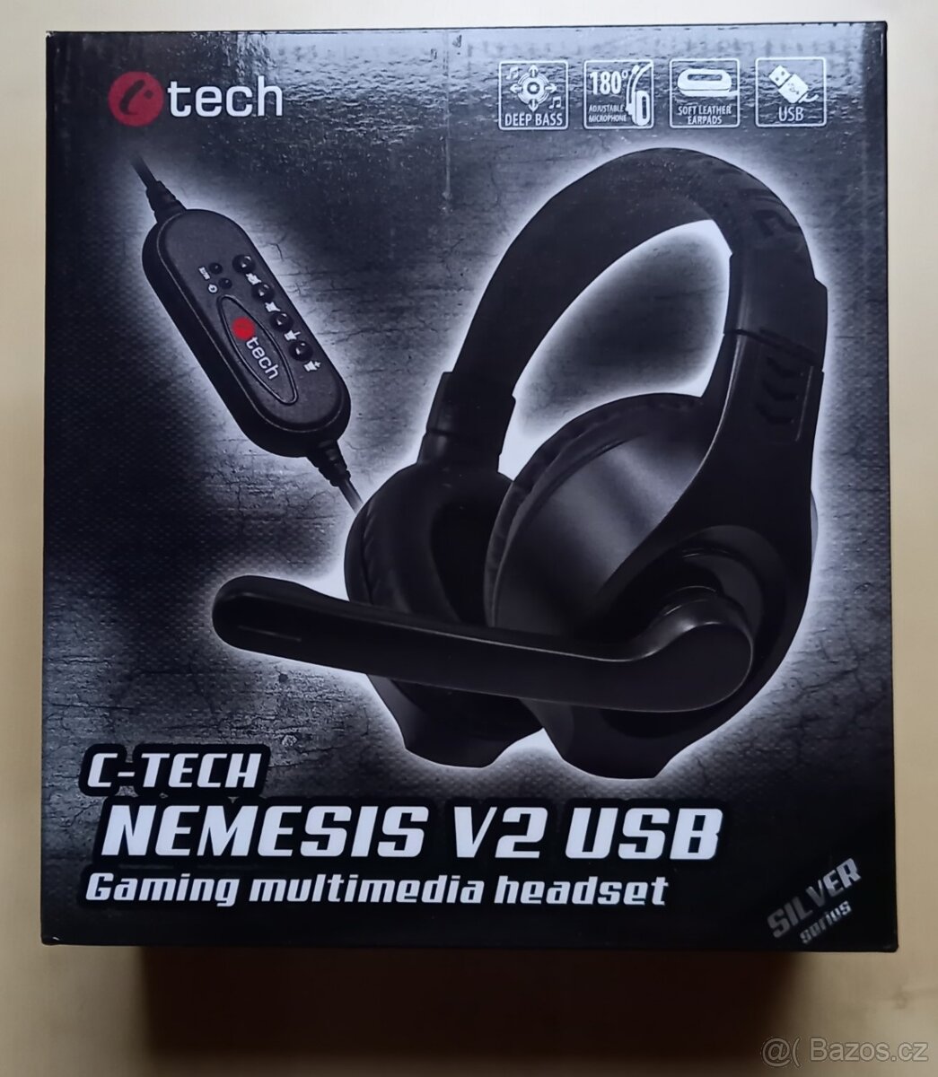 Sluchátka C-TECH Nemesis V2 USB