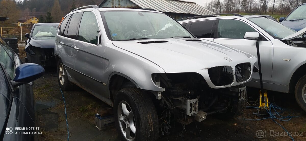 BMW E53 X5 na náhradní díly 3.0D a 4.4i šíbr, navi 16:9