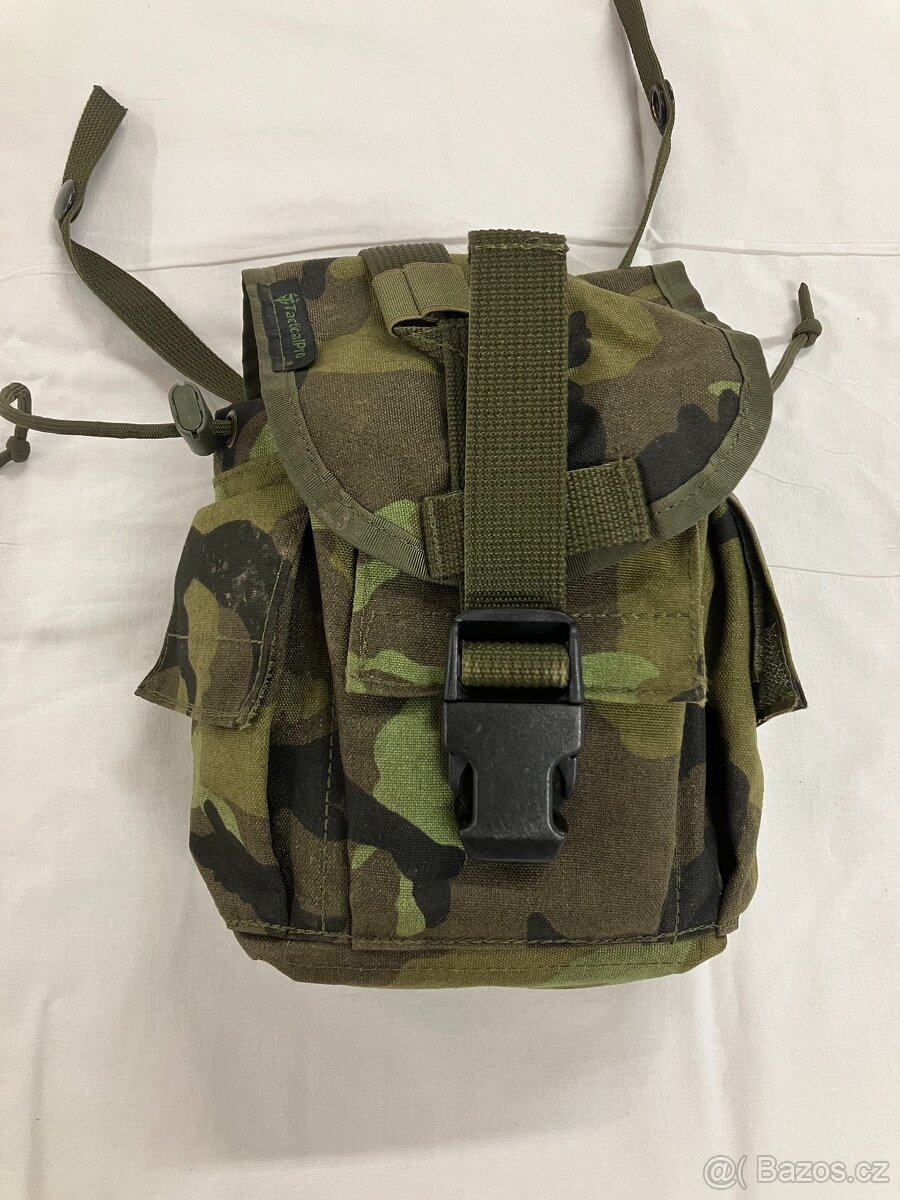 MFH pouzdro MOLLE pro láhev 1l/Utility ZELENÝ POTISK (Tactic
