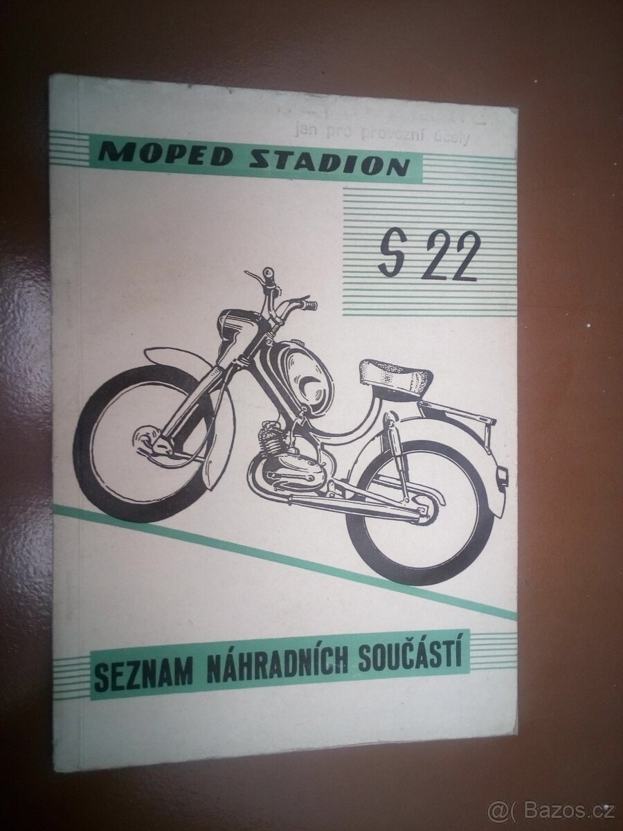 Moped Stadion S22-seznam náhradních součástí 1961