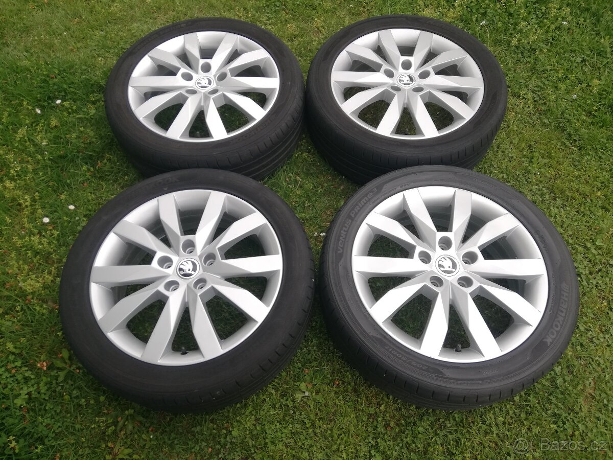 alu Škoda Octavia 3,letní 205/50/17
