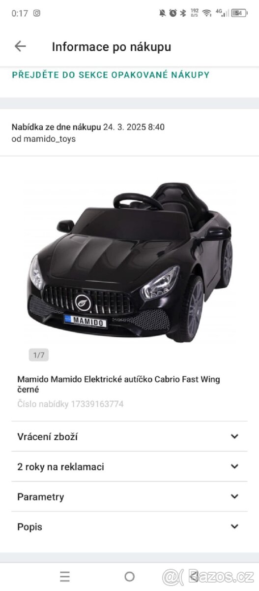 Elektrické autíčko