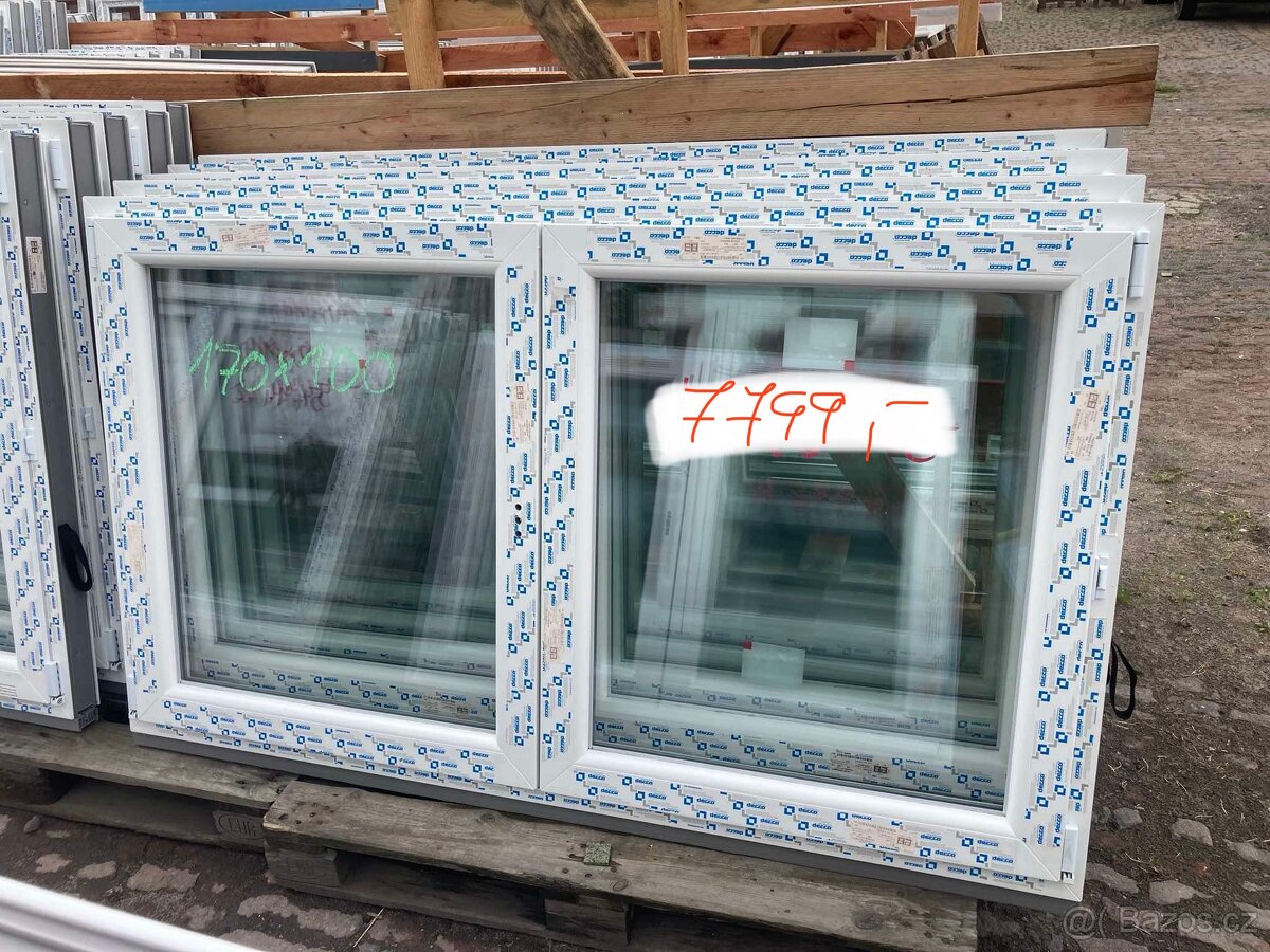Prodám plastové okno 170x100 dvoukřídlé
