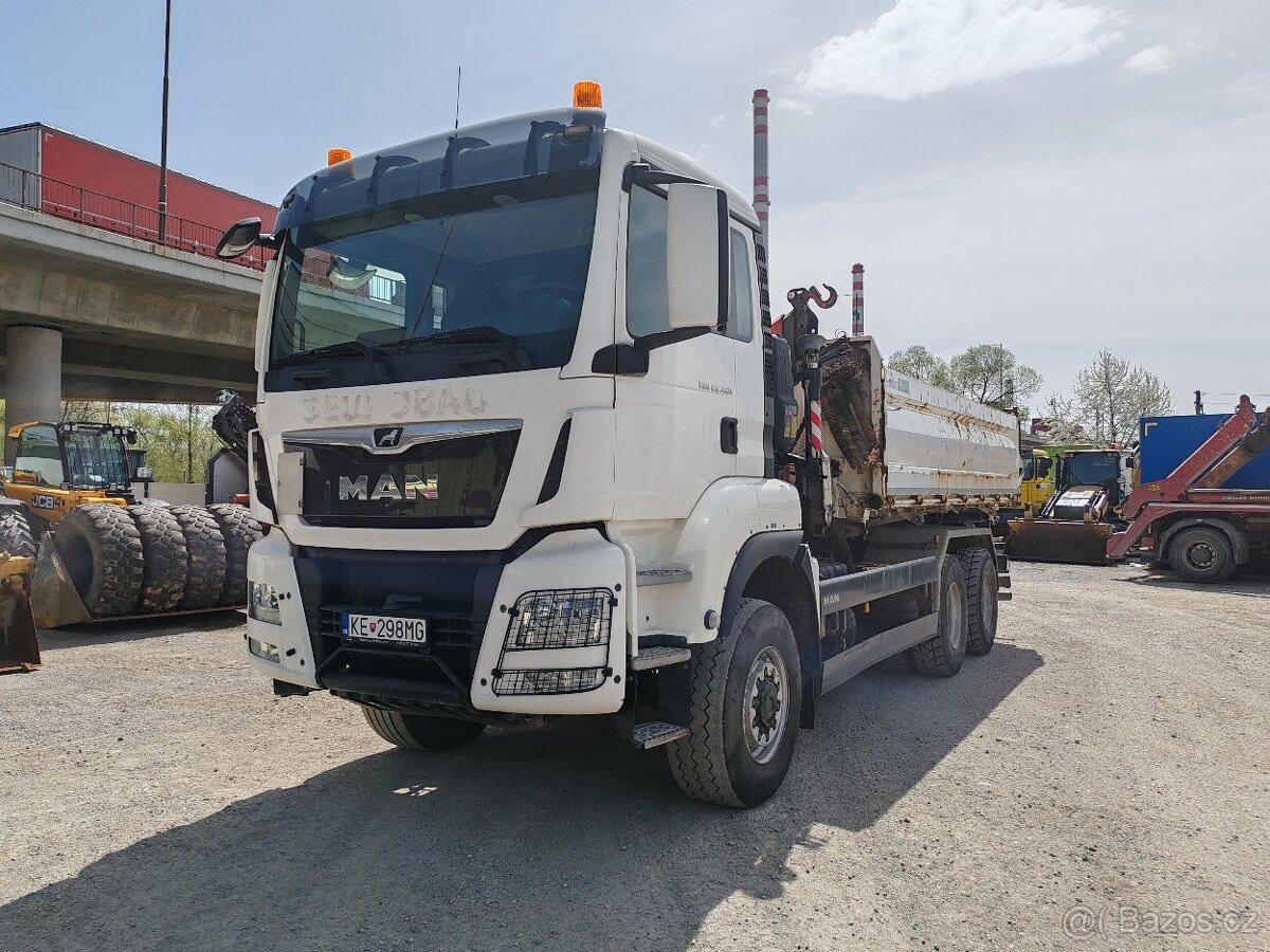 MAN TGS 26.460 6x6 FASSI F135A.022 E-ACTIVE Sklápač S3