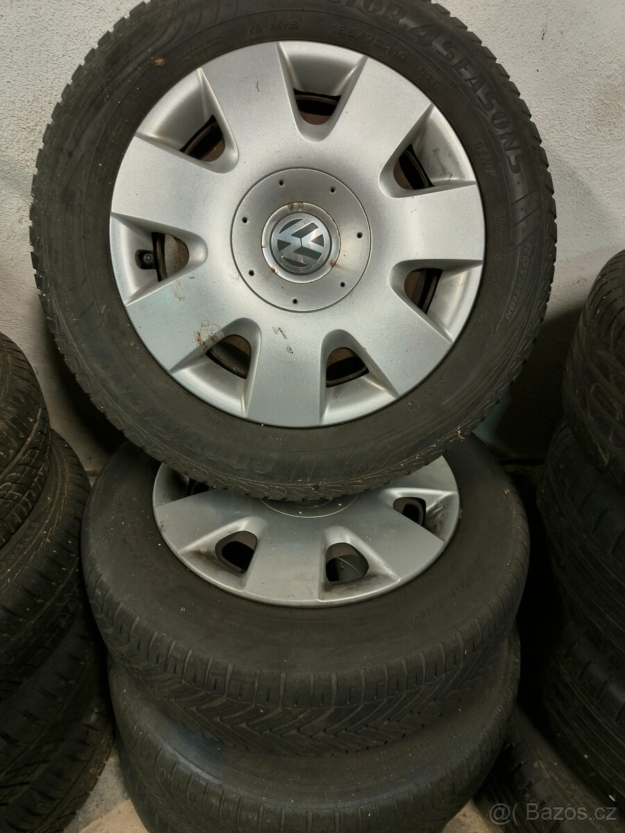 Plechové disky 5x100 R14 Volkswagen Polo