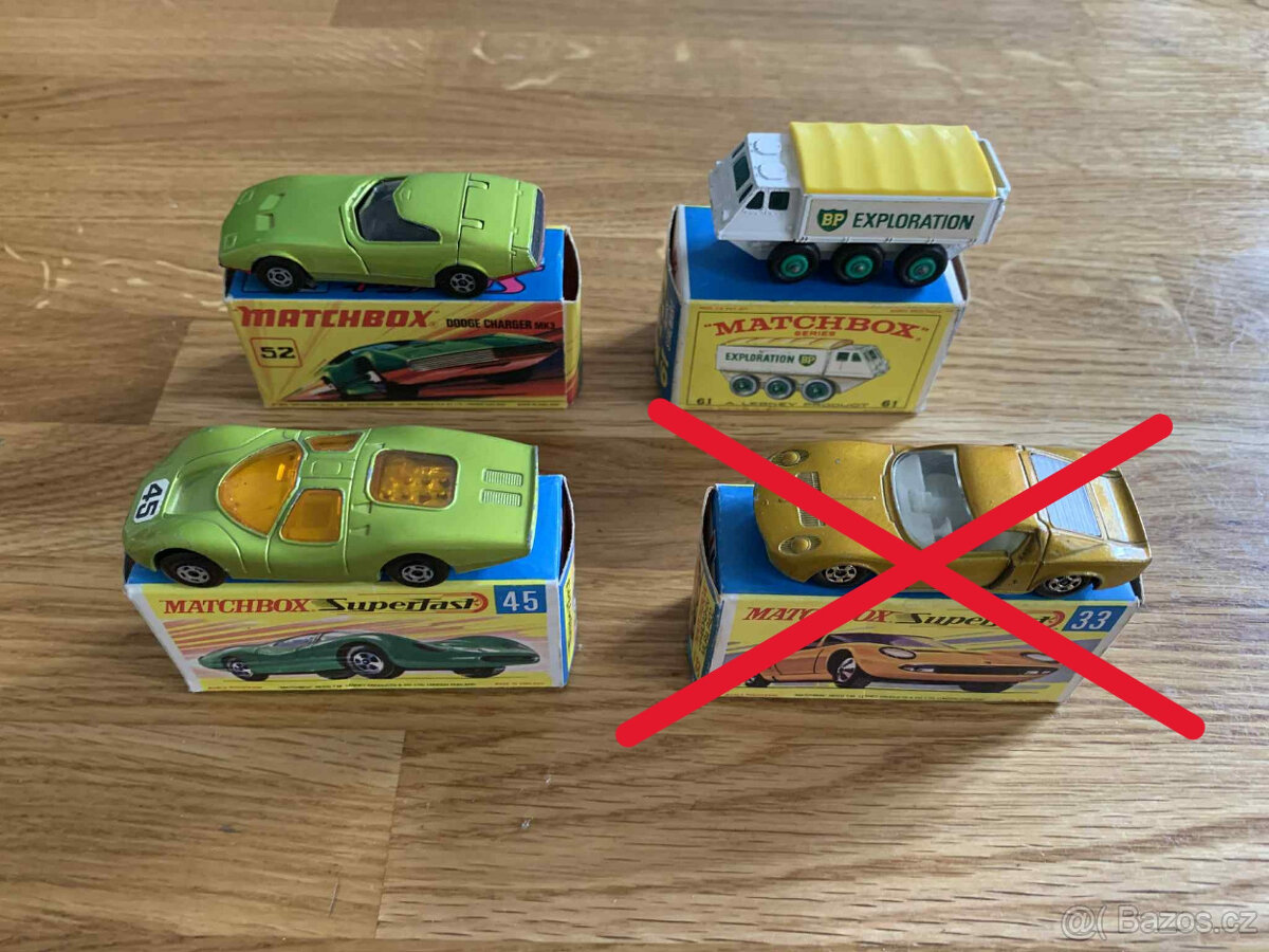 Matchbox SF,RW vč. origo boxu i jednotlivě