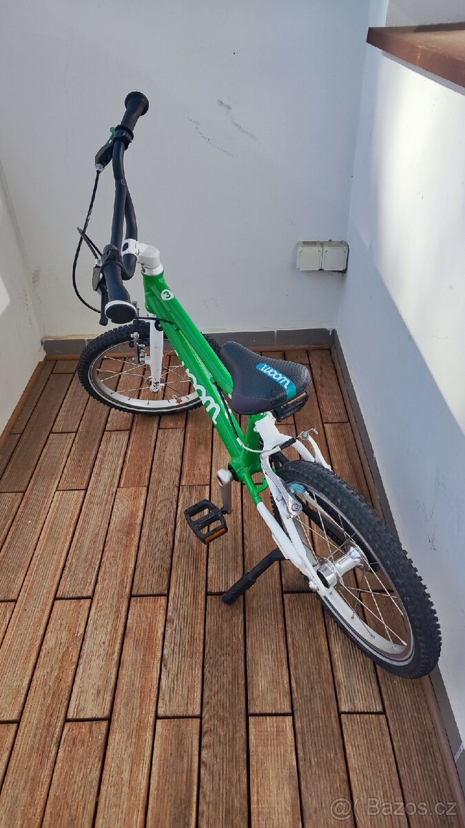 DĚTSKÉ LEHKÉ KOLO 16" WOOM 3 - ZELENÉ