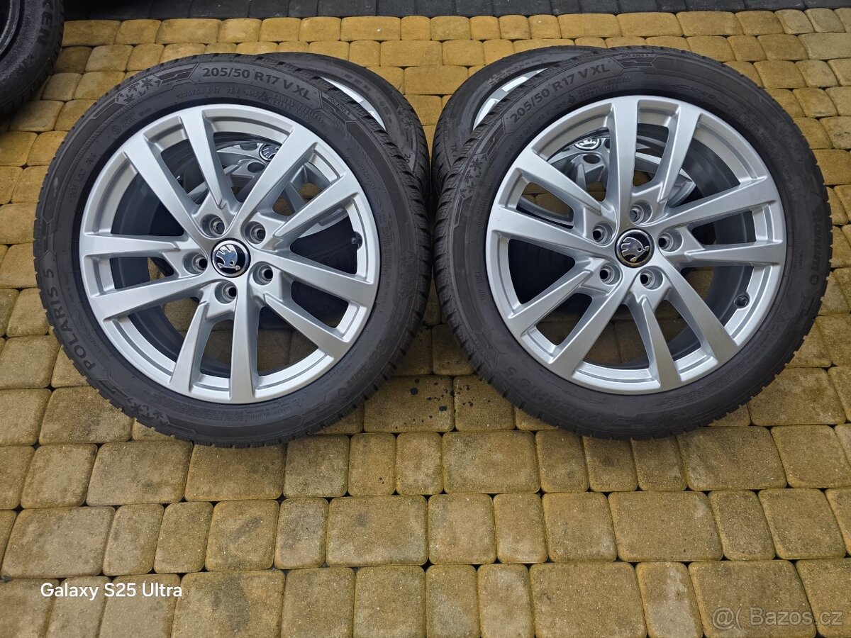 Alu kola zimní 5x112 17" 6J ET48 Škoda Octavia 3