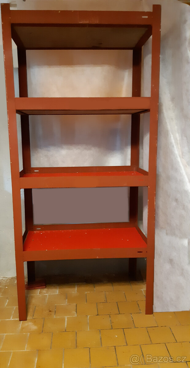 Kovový regál 4 police