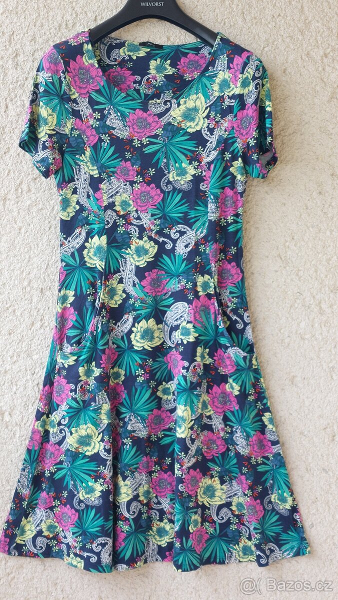 Letní šaty s krátkým rukávem - M&Co - vel. 38 - nové