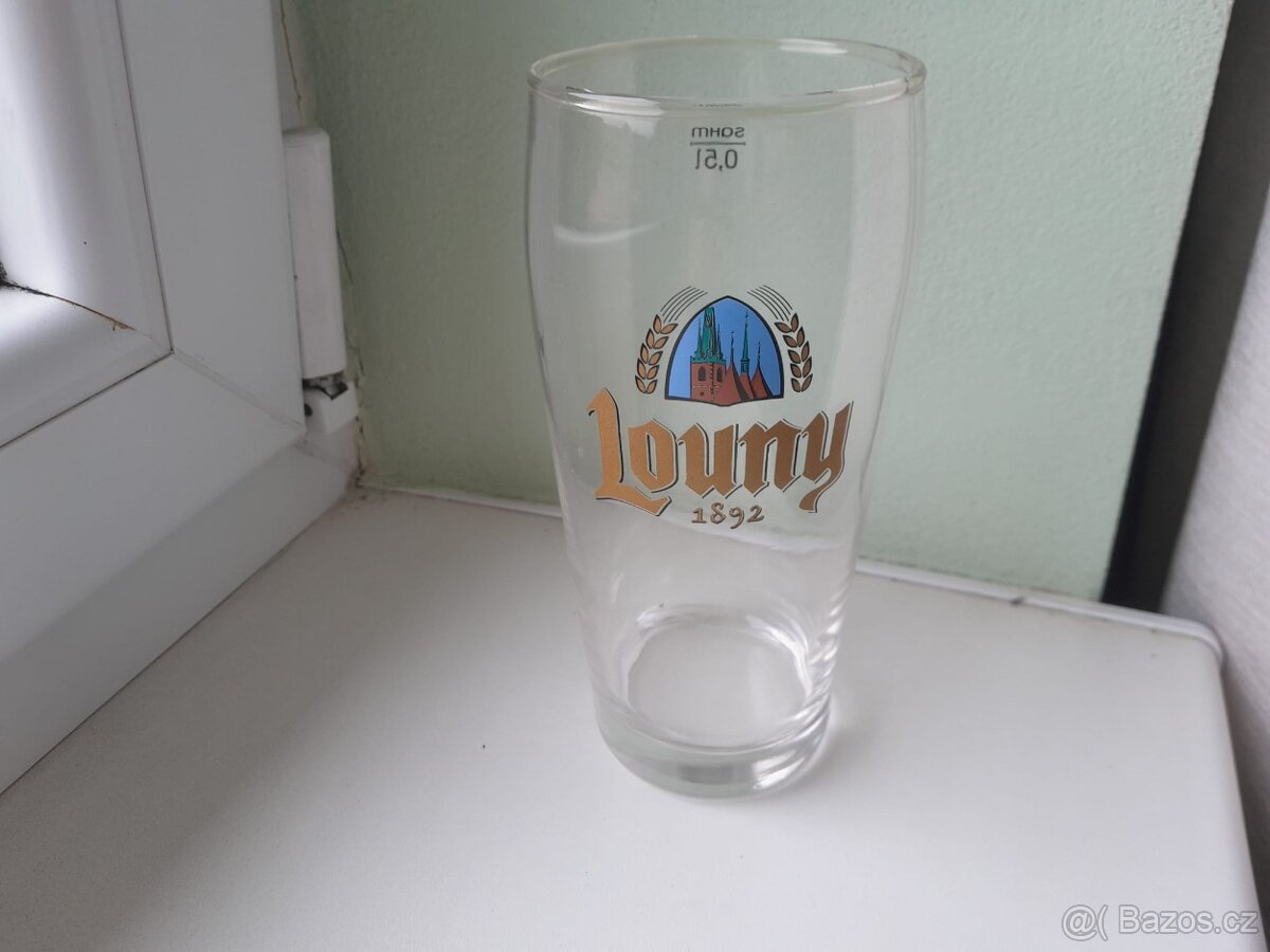 Pivní sklenice (půllitry) Louny 1892 (9ks)