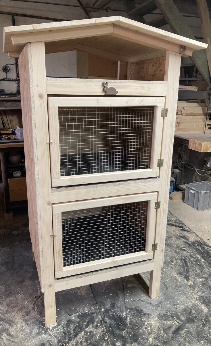 Králíkárna 2 kotce A střecha