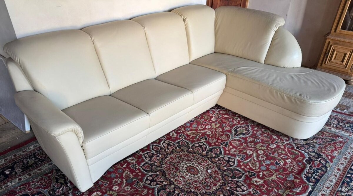 Kožená rohová sedačka, 5249