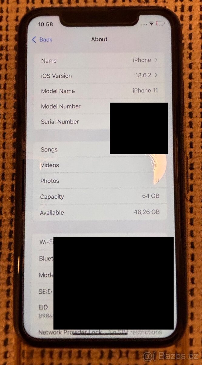 iPhone 11, cerny, 64GB, baterie 85%