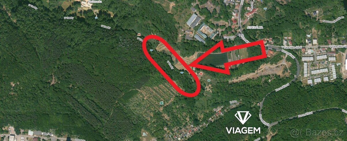 Les 651 m², Podíl 75 % o výměře 488 m²