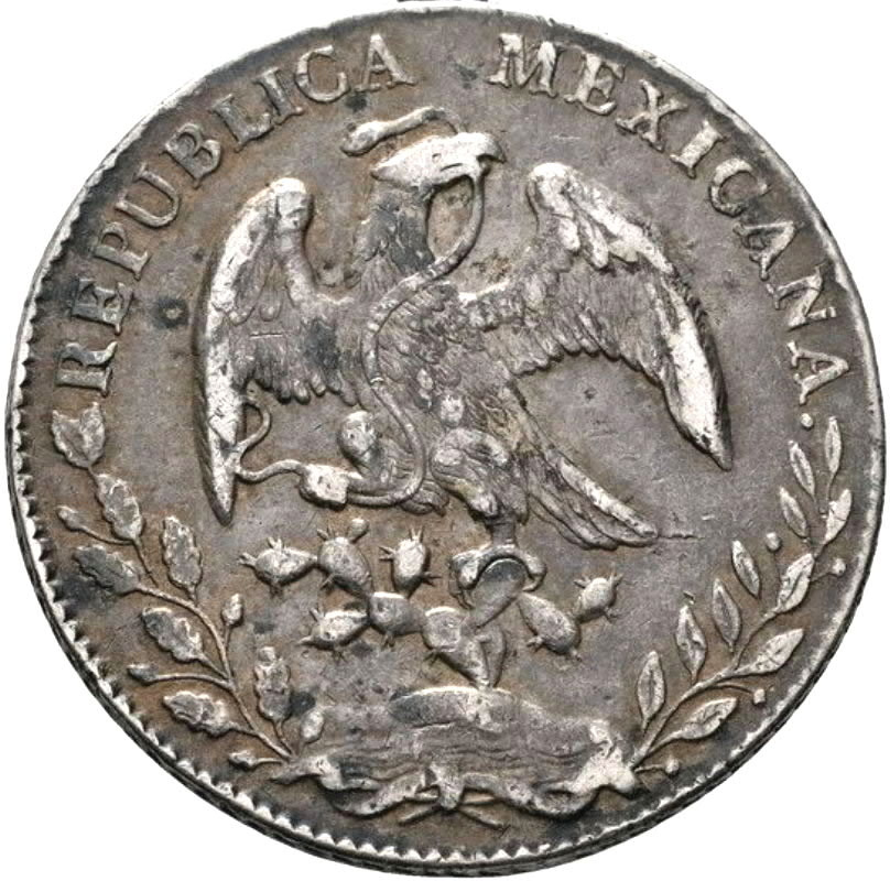 mince stříbro staré Mexiko