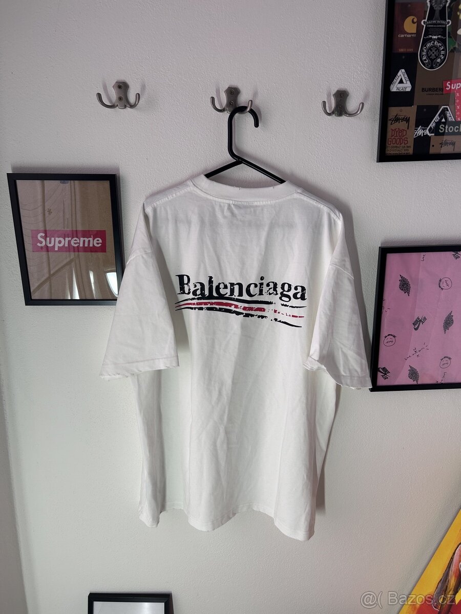 Balenciaga bílé triko