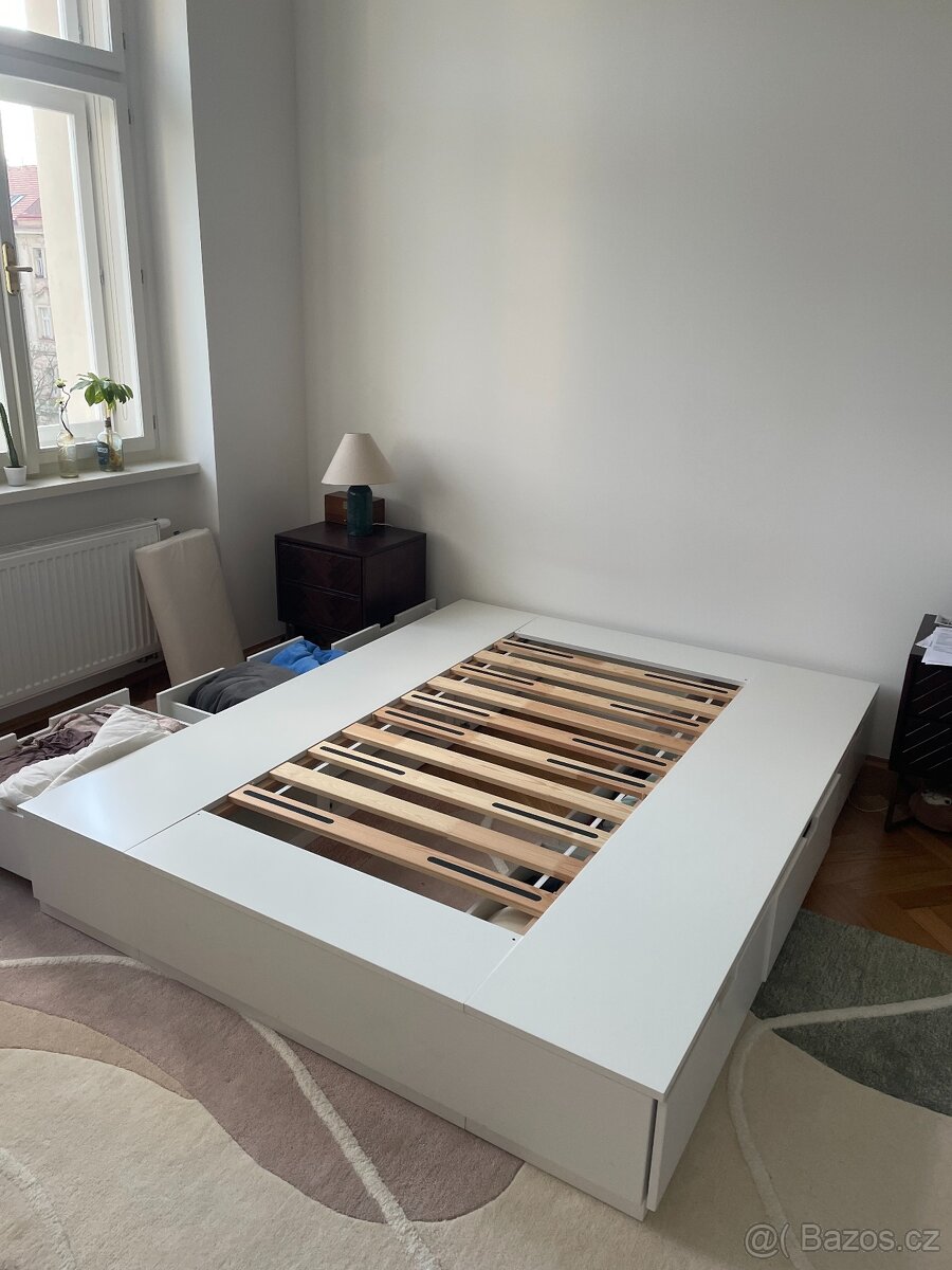 NORDLI Rám postele s úložnými díly