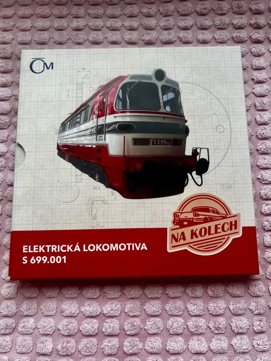 Stříbrná mince Na kolech - El. lokomotiva S 699.001 proof