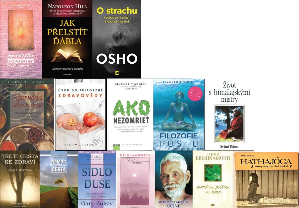 Kúpim knihy- Motivačné, Joga, Ajurvéda, Zdravie, Duchovné...