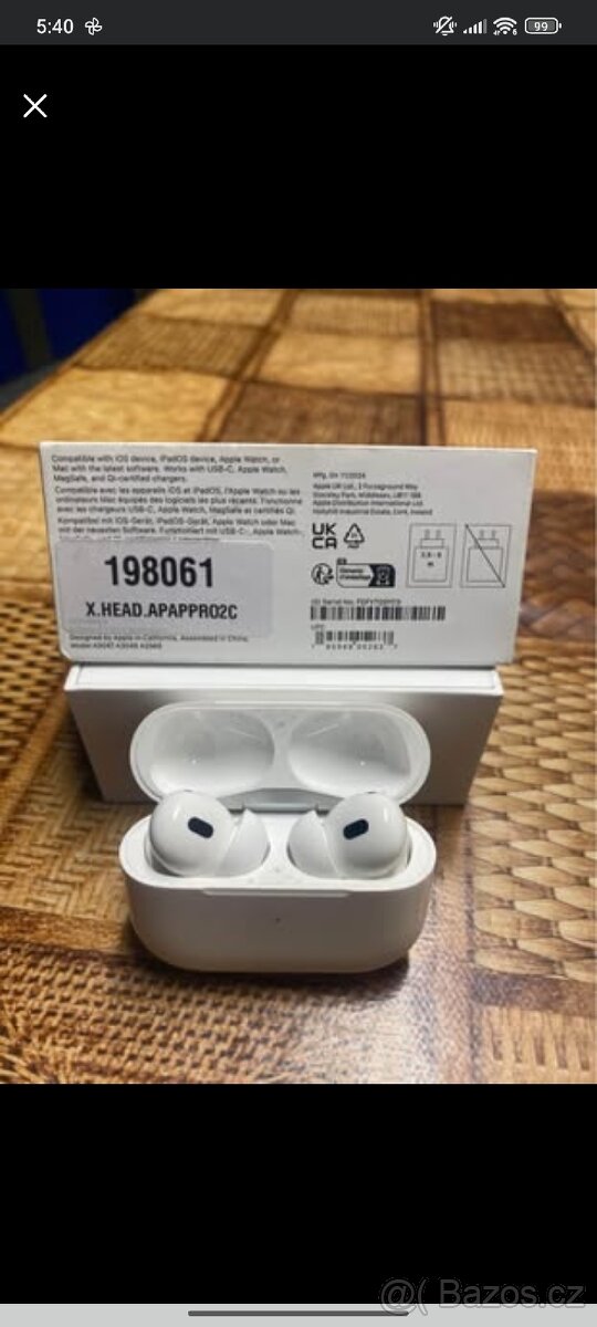 Apple AirPods 2 Pro MagSafe Záruka O2 do 16.1.2027