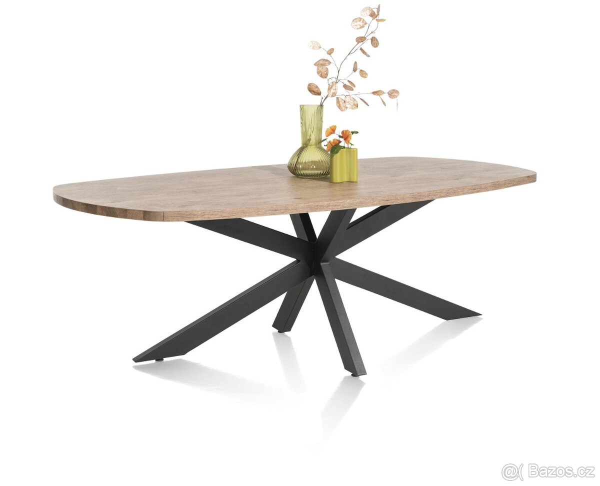 Nerozkládací jídelní stůl – Pavarotti 240 cm – oválný design