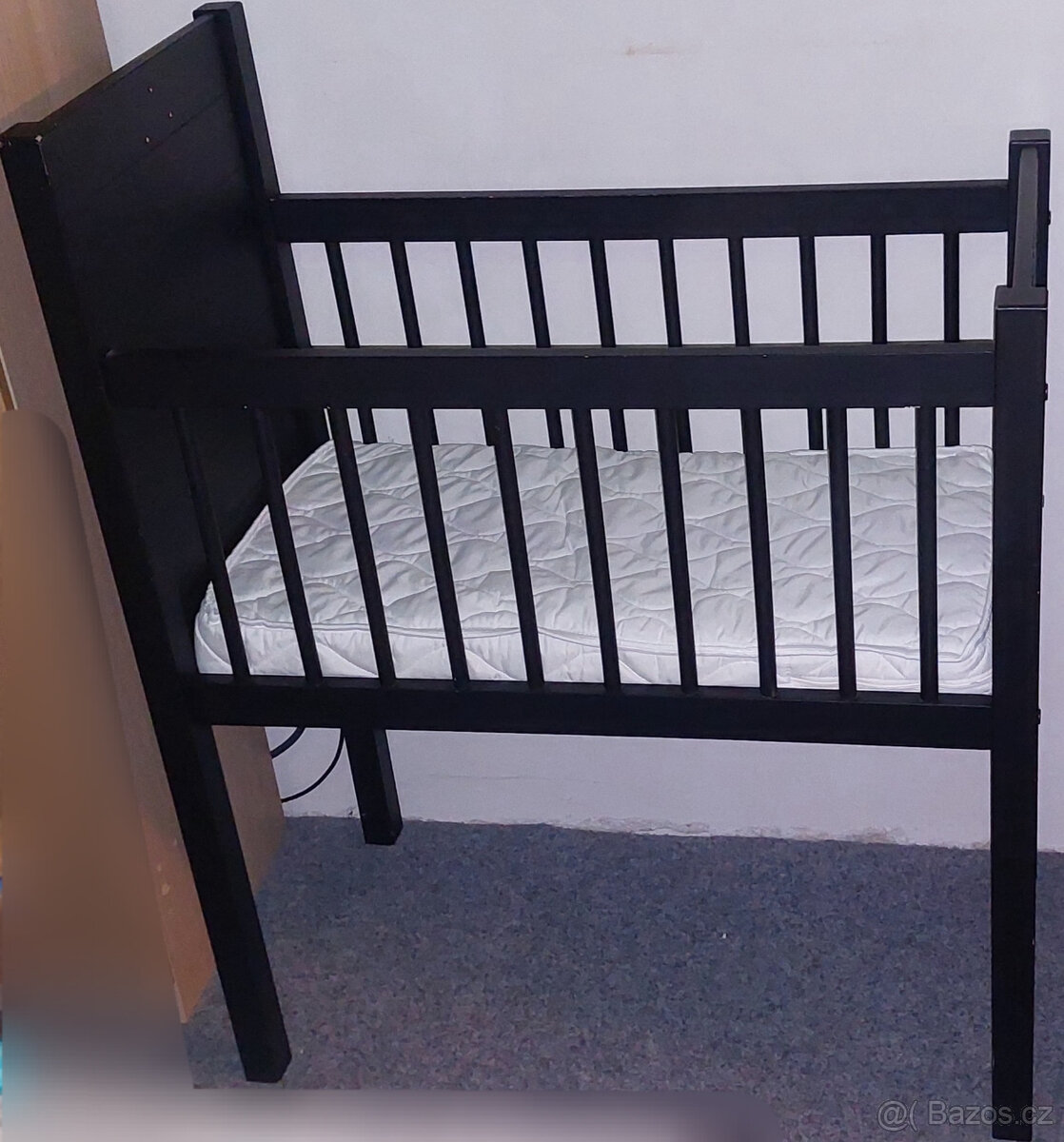Dřevěná postýlka Noa + nová matrace 0-6m