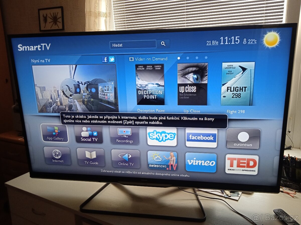 Prodám 3D TV Philips 55PFL4908H/12