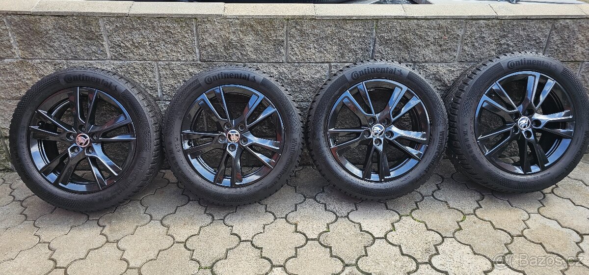 Originál alu Škoda Fabia 4 5x100 195/55 R16 zimní - 8mm