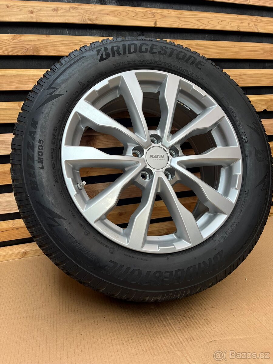 Alu kvalitní kola Platinum, Bridgestone 235/60 R18 5x108❄️
