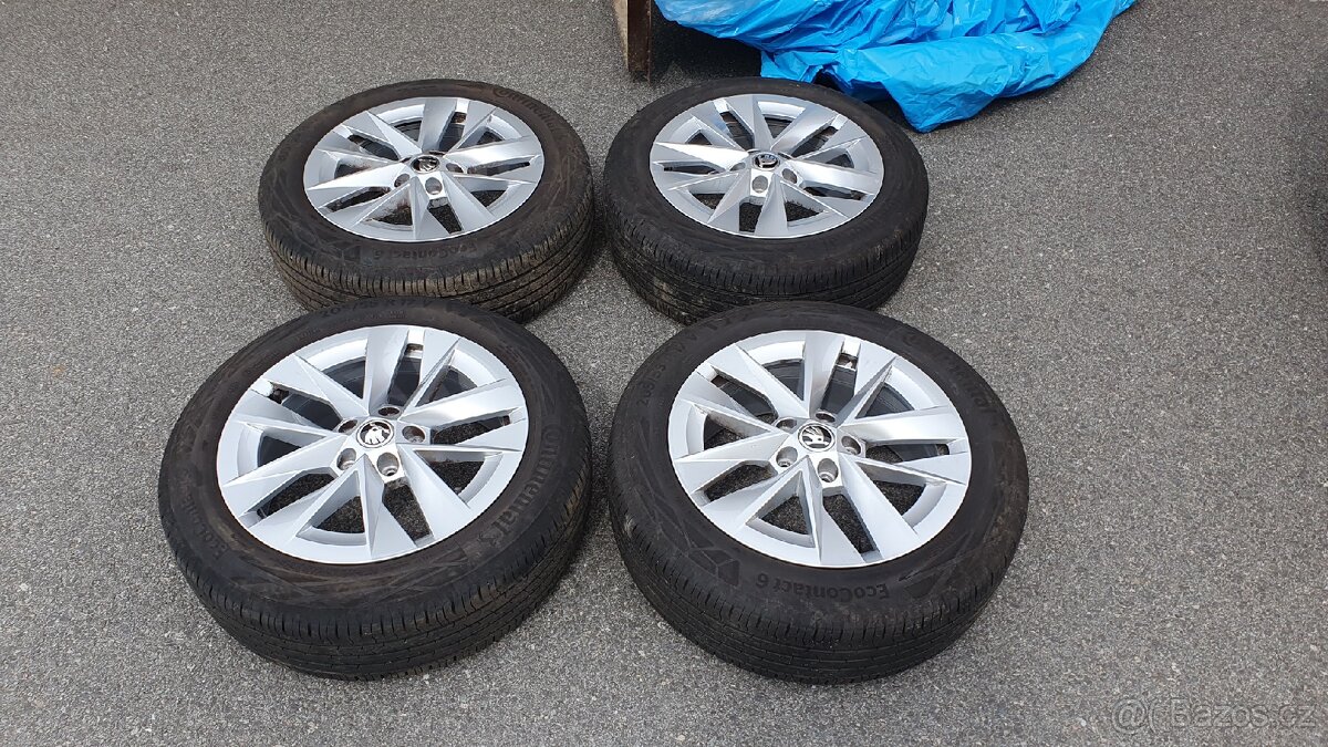 Originální 17" Škoda Octavia IV, ROTARE, Continental letní