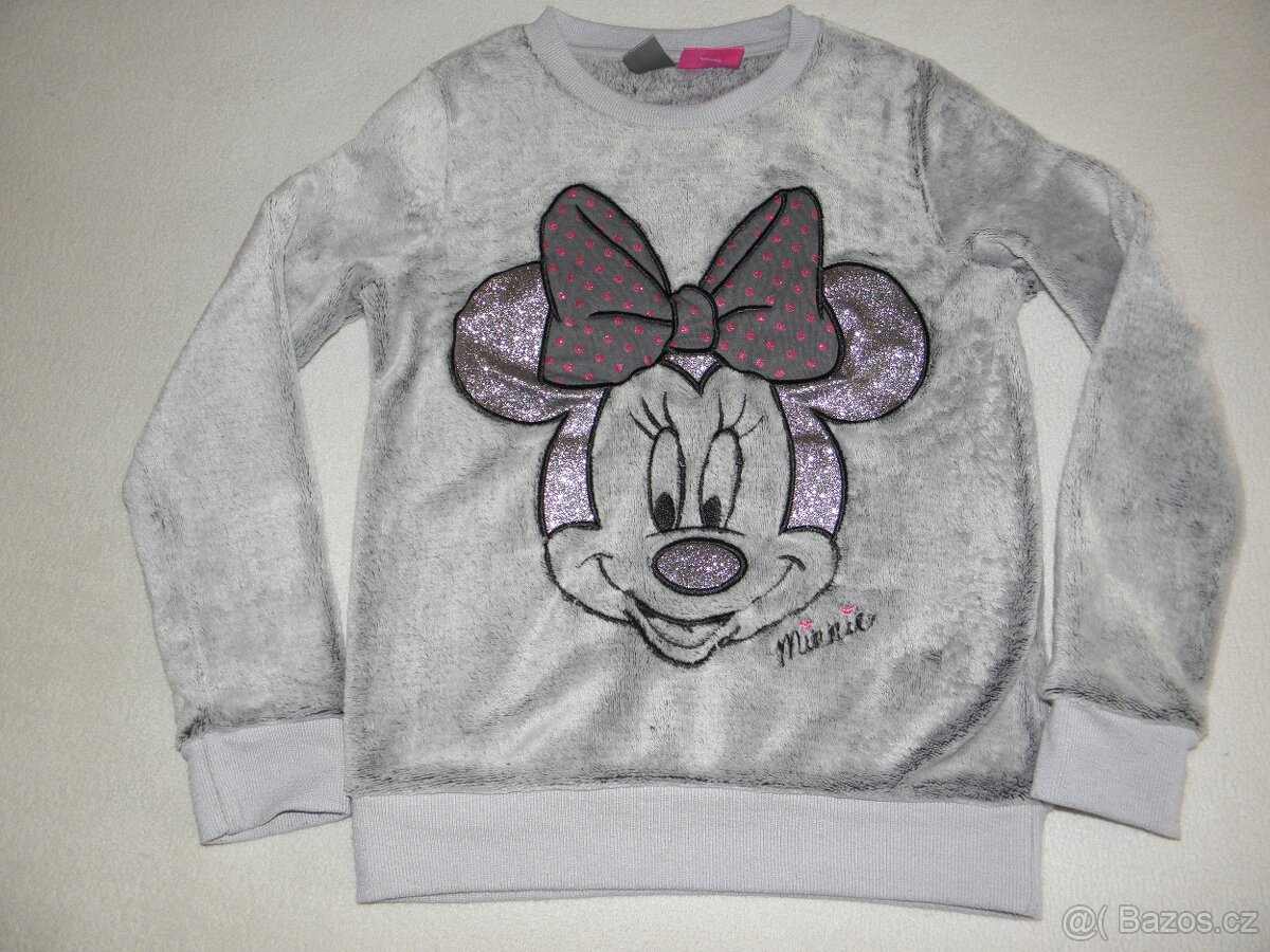 Chlupatková mikina Little Kids s Minnie vel.134