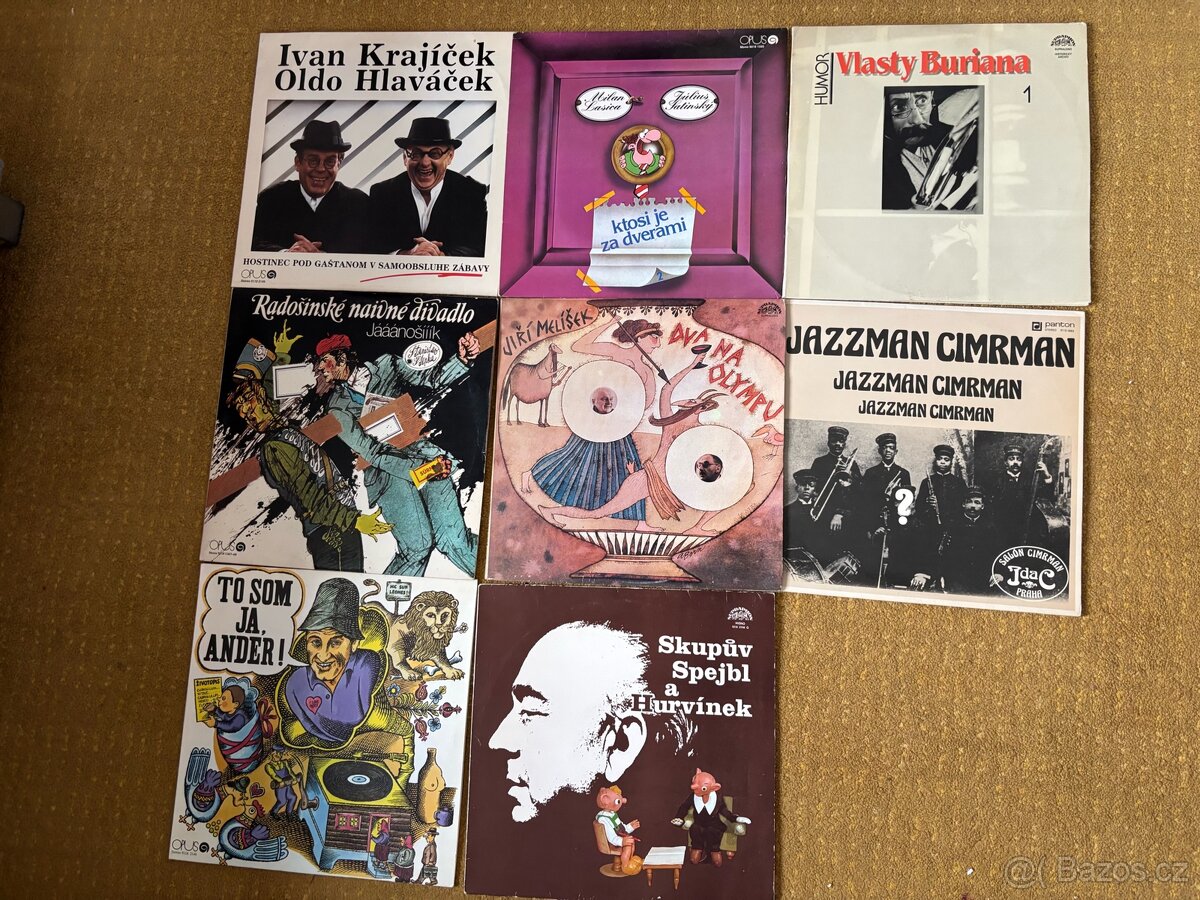 Humor & divadlo (Cimrmani, Spejbl, Burian aj., 8 desek)