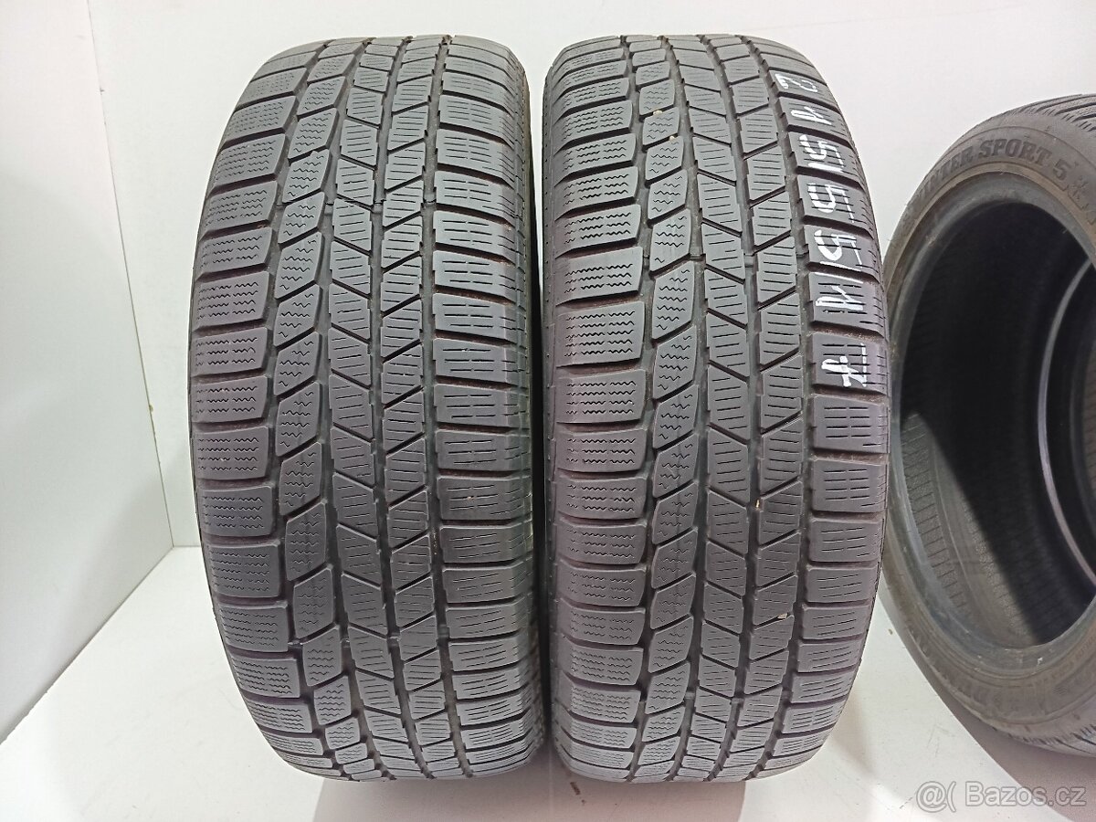 2ks zimní pneu 215/55/17 Continental