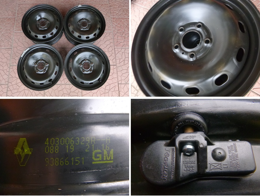 Plechové disky orig Renault Trafic 5x114,3 6Jx16 ET50 TPMS