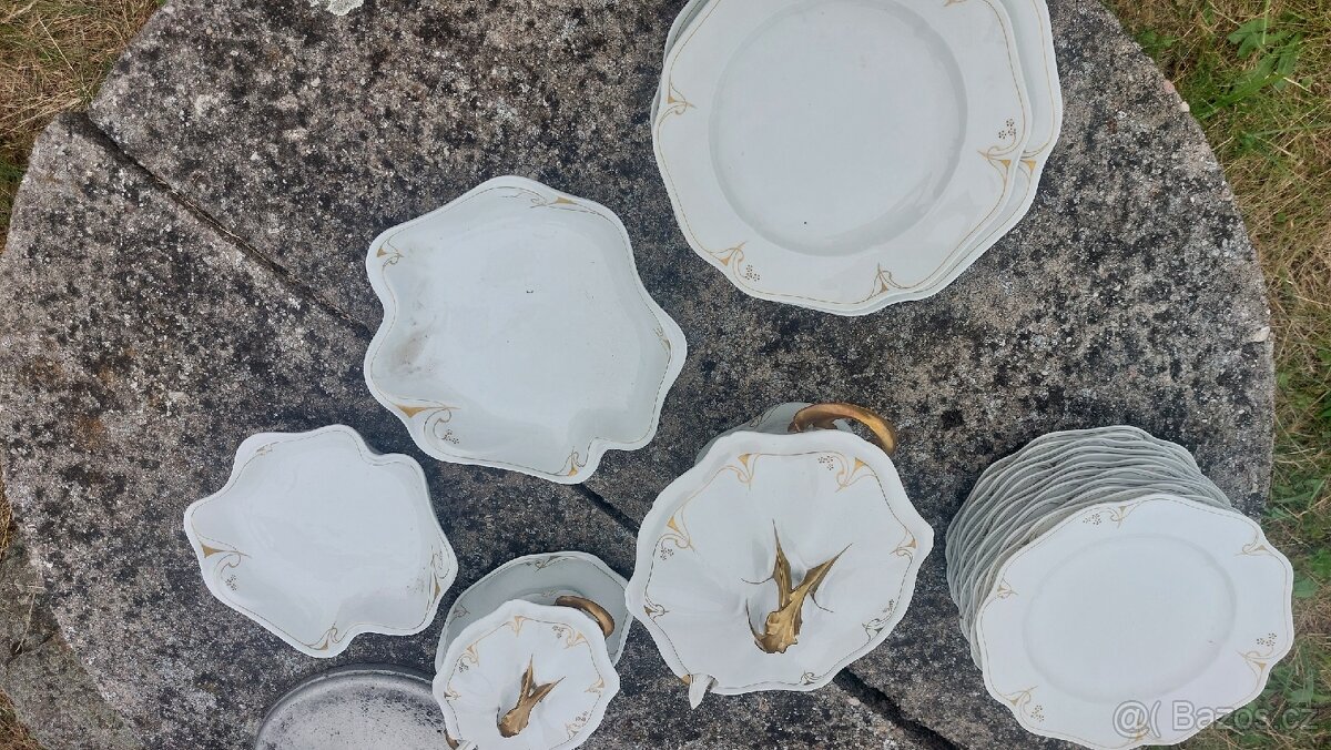 Starý porcelán - zlaťák