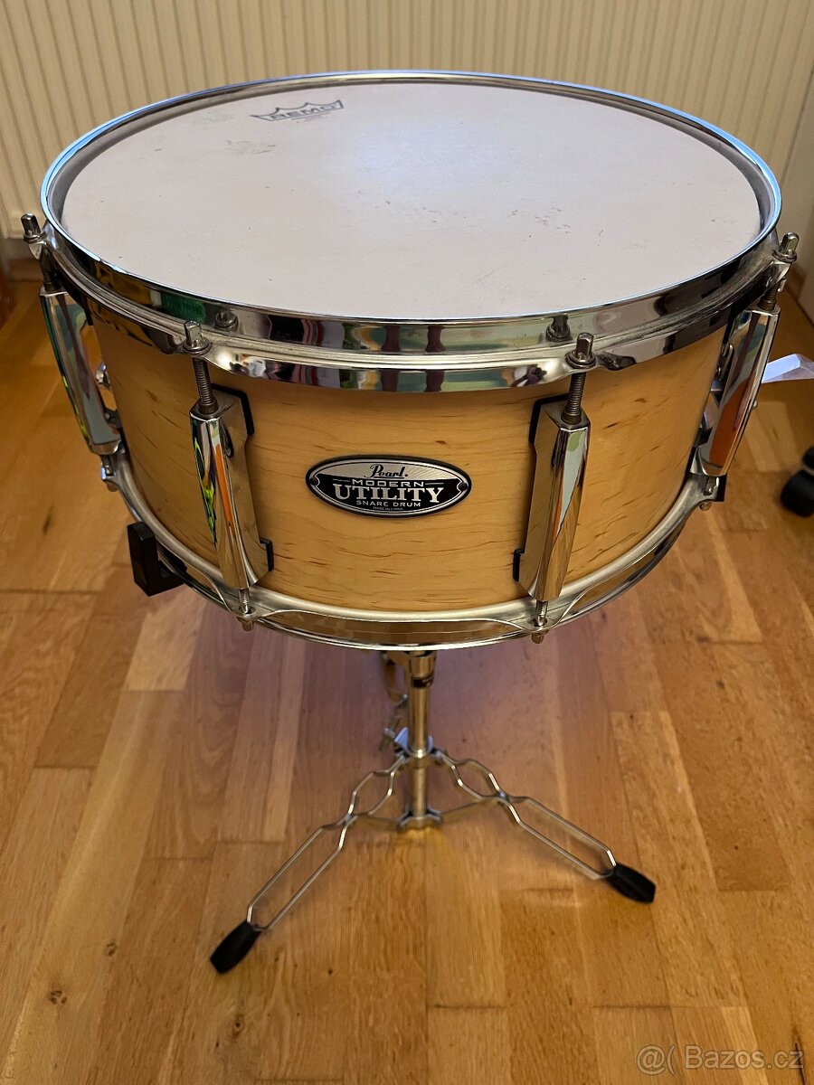 Snare Pearl Modern Utility 14x6,5 + stojan Tornado S200