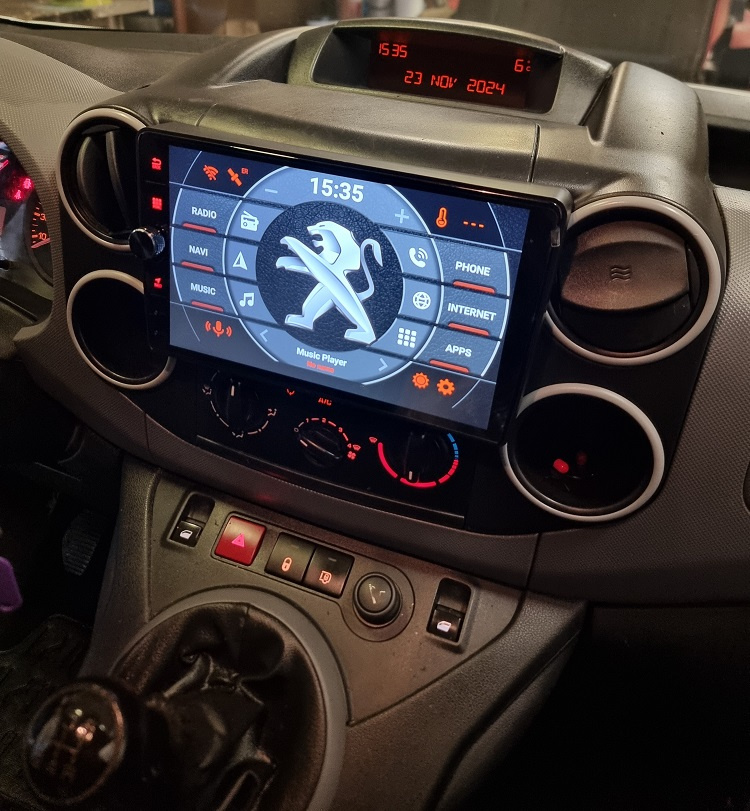 9" PEUGEOT PARTNER 2 - ANDROID 14 - GPS autorádio