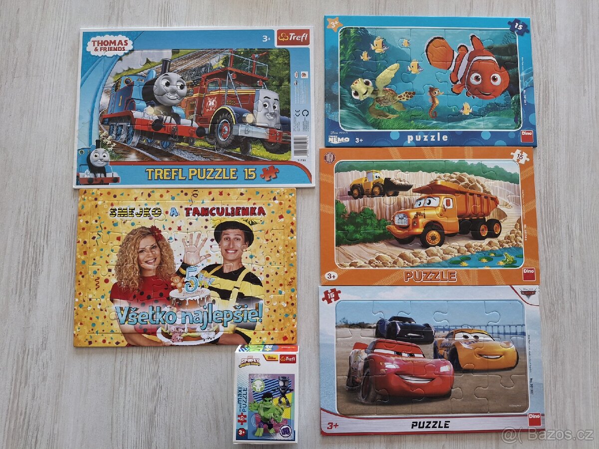 Puzzle 6x (15-20 dielov)