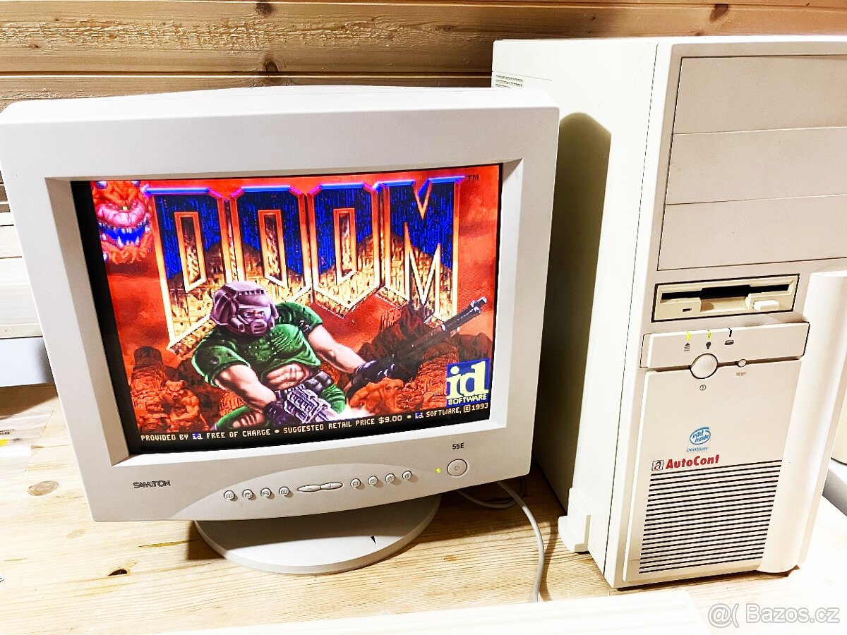 RETRO INTEL PENTIUM 75Mhz, 8 MB RAM, 1MB VGA, 60GB HDD,