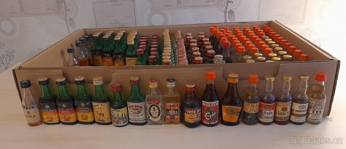 mini alkohol mini lahvičky 160x13,-kč/kus