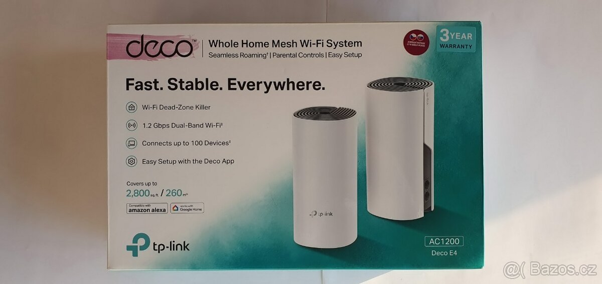 Wi-Fi systém TP-Link Deco E4 (2-pack))