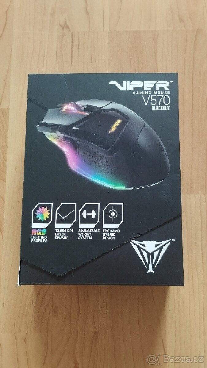 Nová herní myš Patriot Viper V570 Blackout Edition