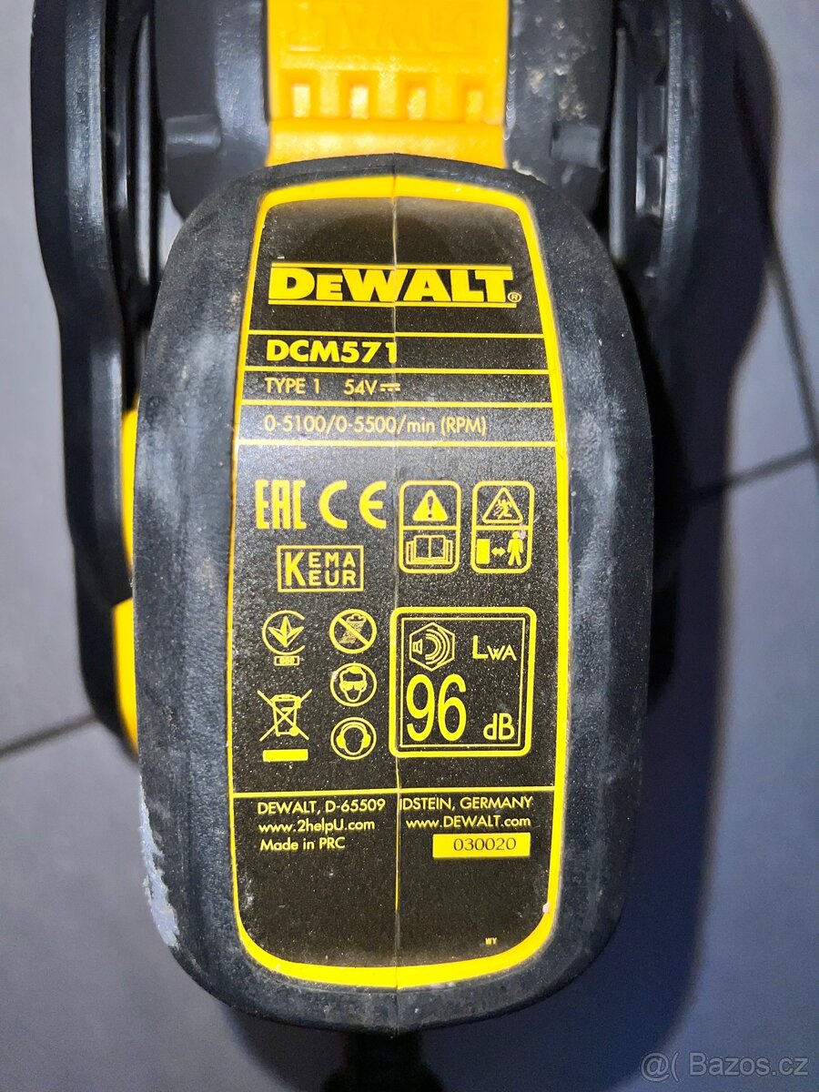DeWALT DCM571N 54V strunová sekačka bez aku a nabíječky