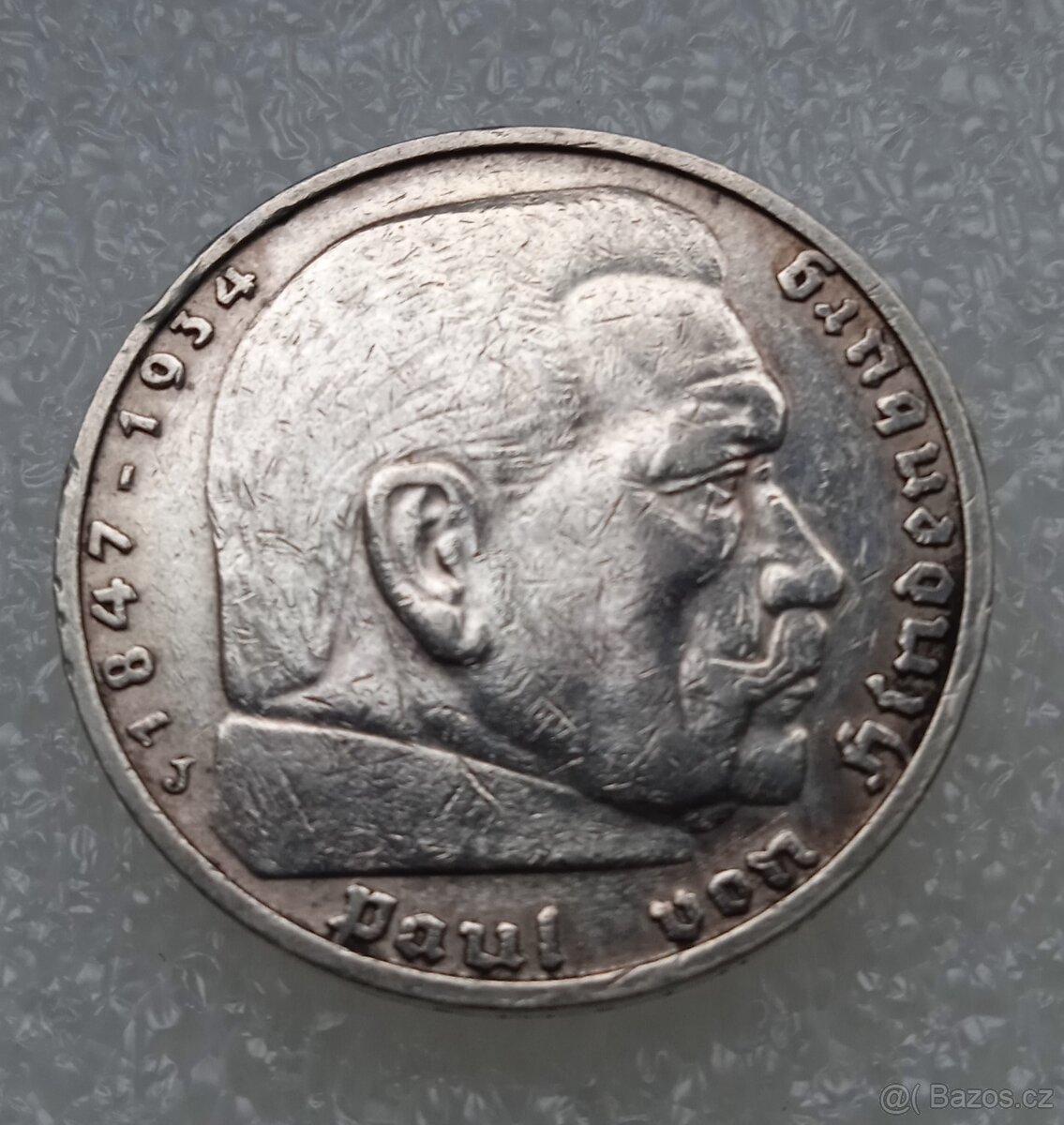 5 Reichsmark 1936 J (Říšská 5 marka)